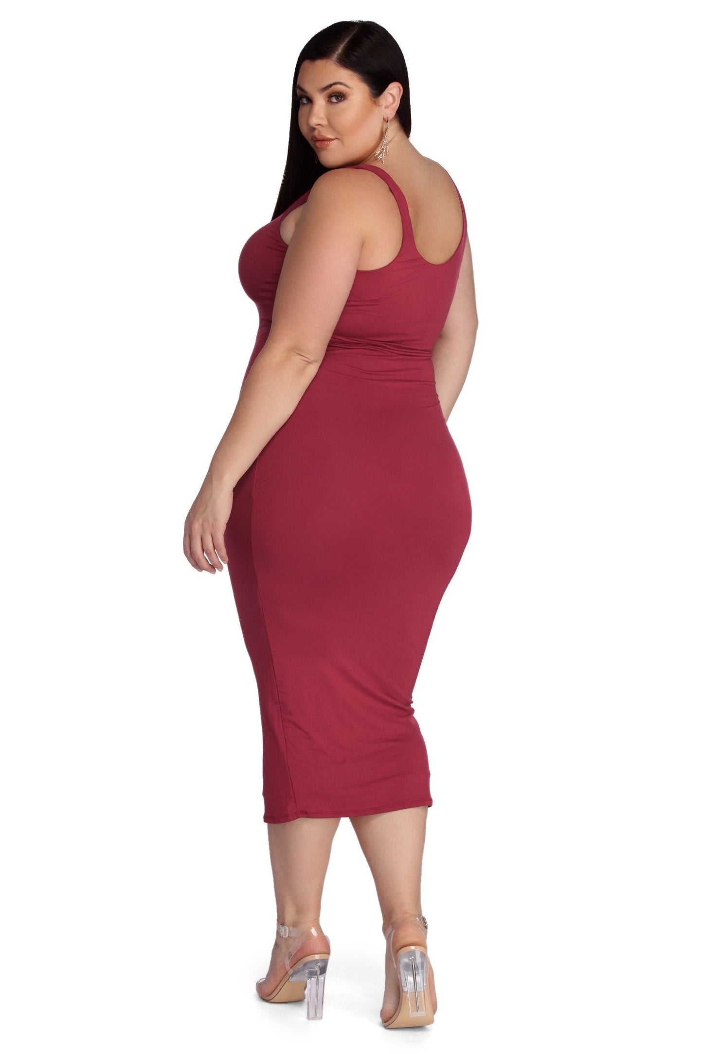 Cosybreezee - Basic Stylish Essentials Midi Dress