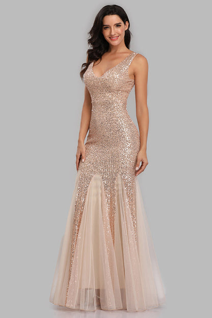 Adeline Sparkly Stylish Sequin Fishtail Gown