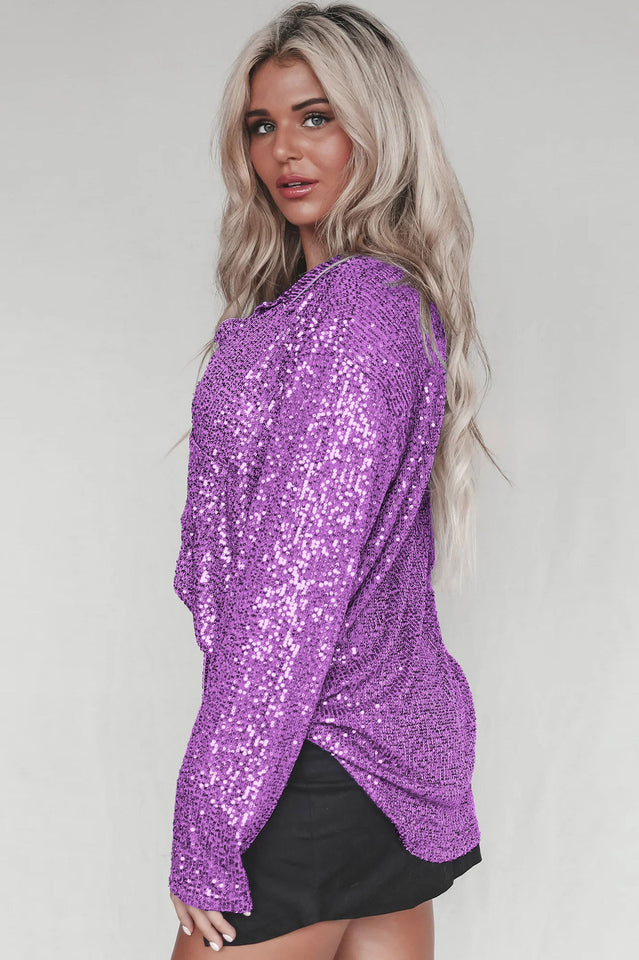 Attention Seeker Stylish Sequin Top