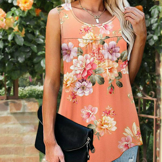 Tank Patchwork Flowered Top