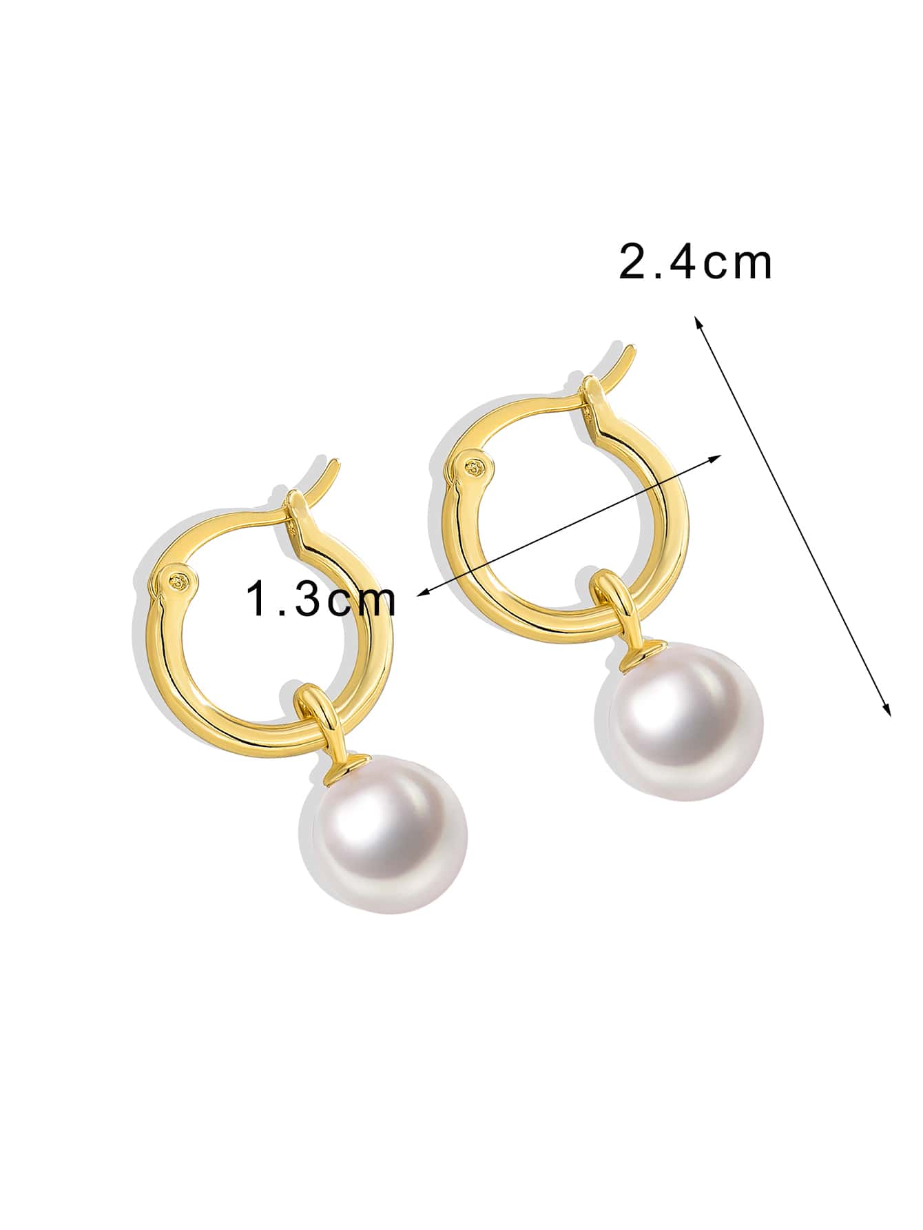 1pc Faux Pearl Drop Earrings