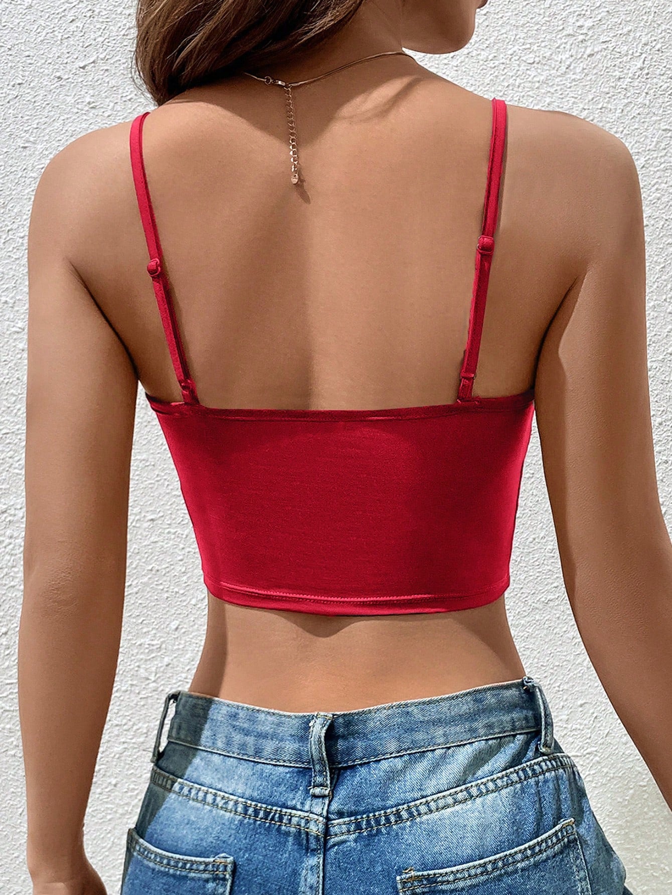 Solid Crop Cami Top