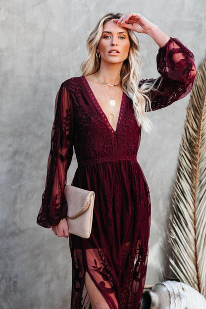 Boho Lace Stylish Maxi Dress