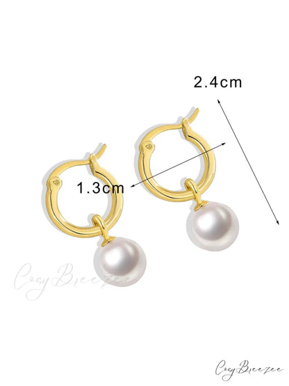 1pc Faux Pearl Drop Earrings