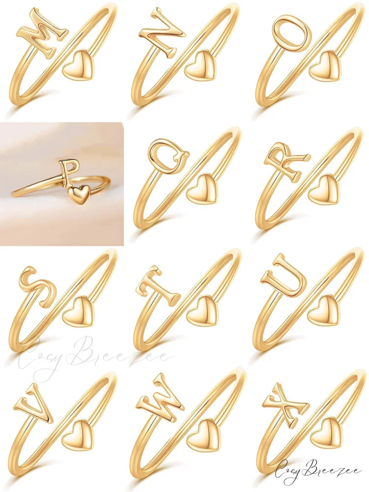 1pc Minimalist Style Heart Shaped Glittery Ring