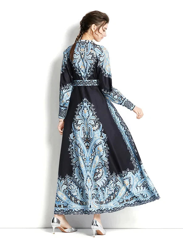 Arm Long Patterned with Gown Belt