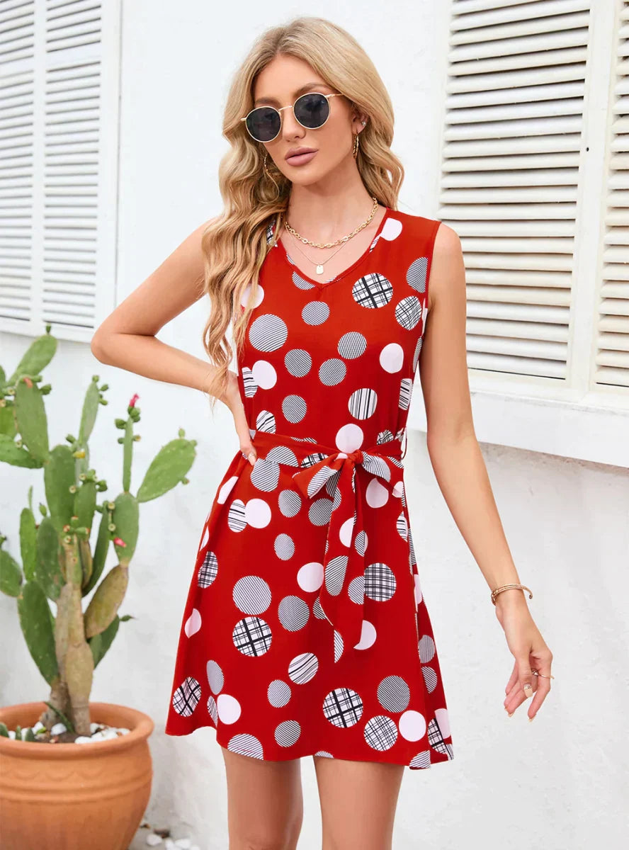 Vintage Polka-Dot Party Dress