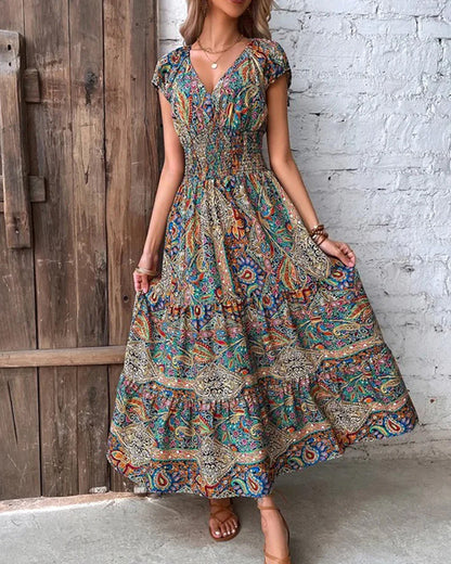 Vintage Printed Dress