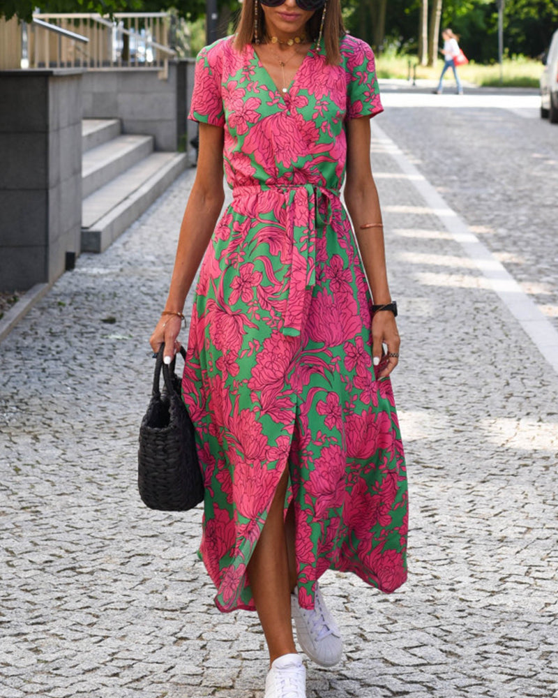 Striped Print Dress