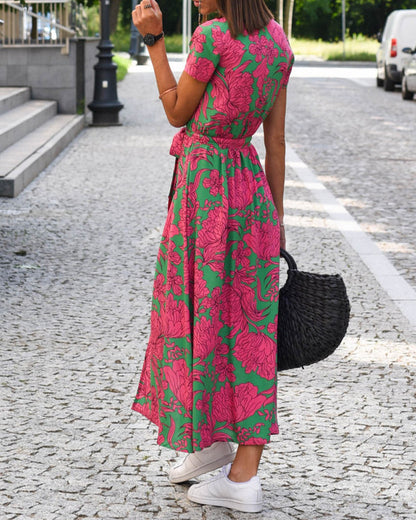 Striped Print Dress