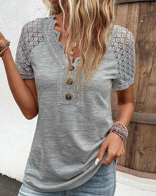 Arm Brief Lace T Shirt