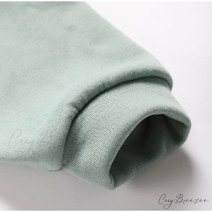 2-Piece Suit Warm Oversized Set Women’s - Casual Trouser Polo Spring/Winter Fleece and - Sports Sweatshirt Zipper