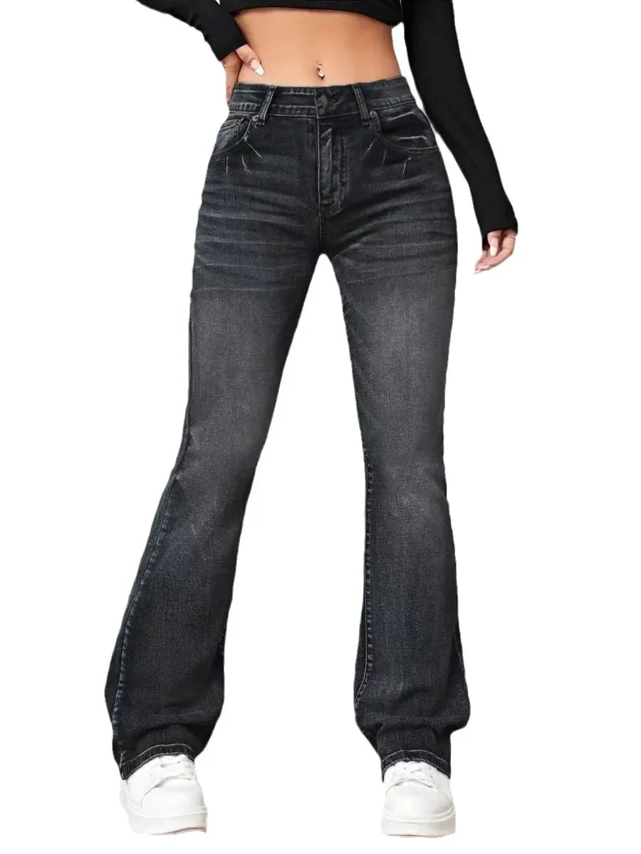 2024 Fall Fashion Stretch Denim High Waist Casual For Women Female Clothing S-2XL Drop Shipping Jean