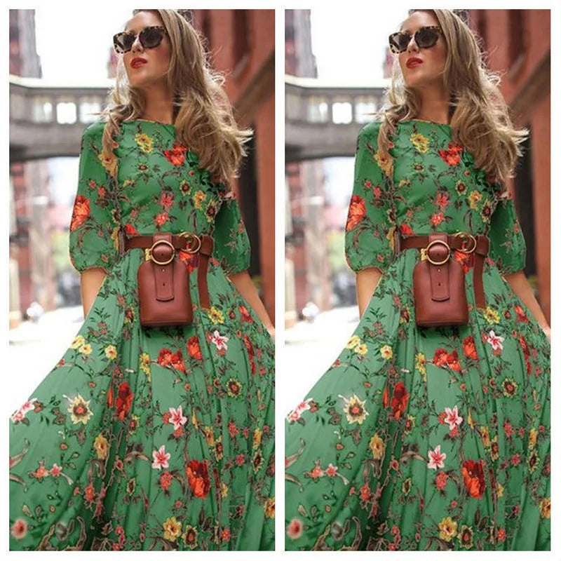 Slim Bodycon Sexy Long Streetwear Plus Size Boho Dress