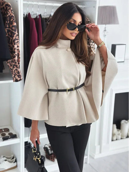 Winter Bat Sleeve Canopy Coat