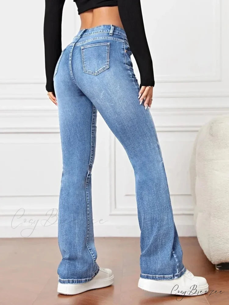 2024 Fall Fashion Stretch Denim High Waist Casual For Women Female Clothing S-2XL Drop Shipping Jean