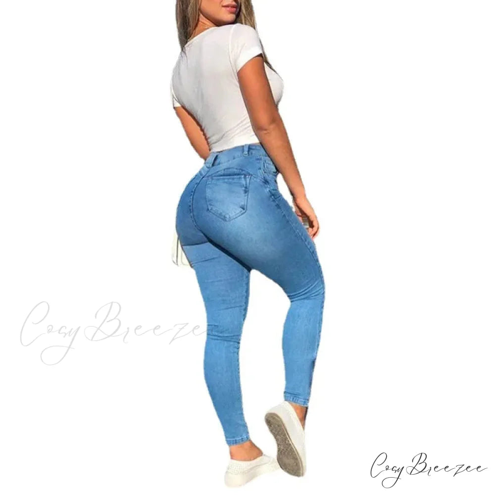 2024 New High Waist Women Streetwear Sexy Stretch Plus Size Denim Fashion Elastici Slim Women Jean