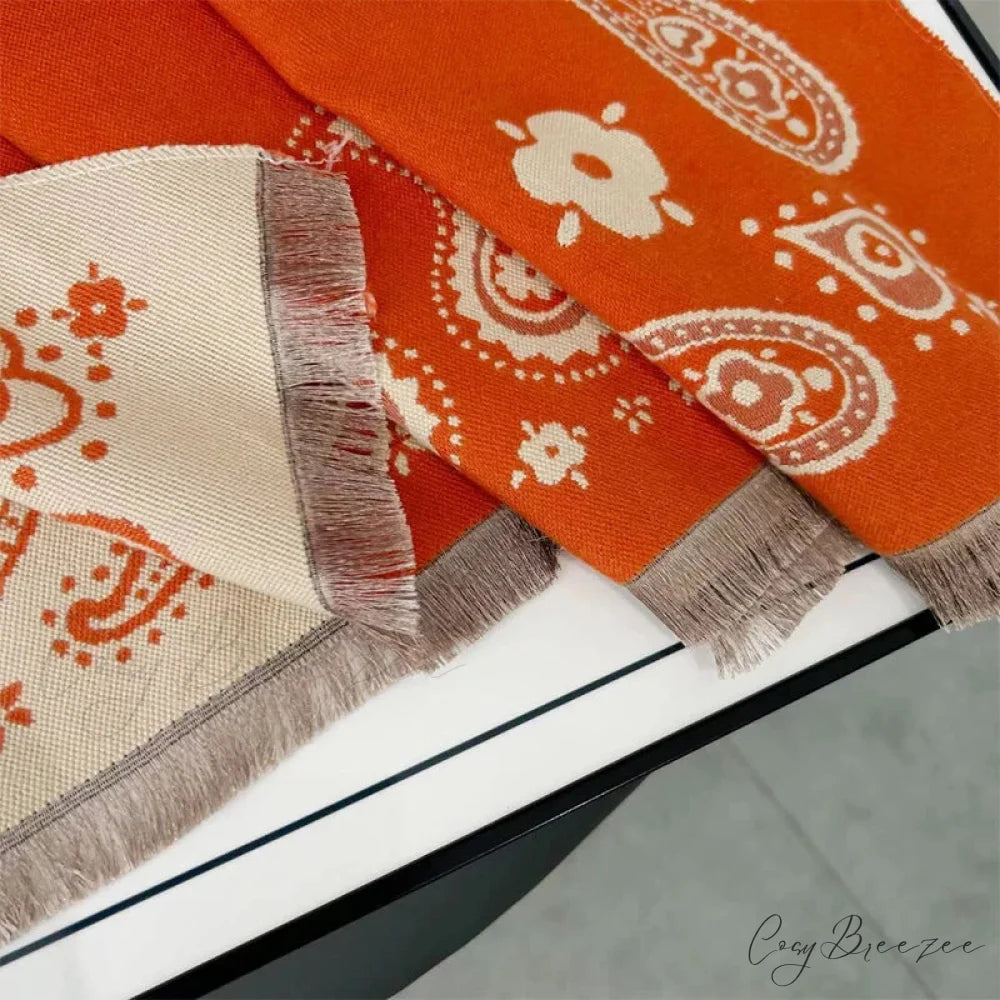 2024 New Year’s Red Cashmere Scarf scarf-241228