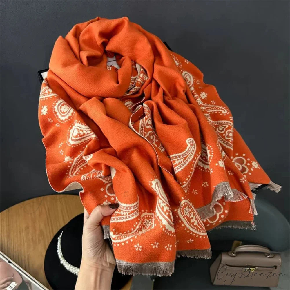 2024 New Year’s Red Cashmere Scarf scarf-241228