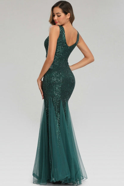 Adeline Sparkly Stylish Sequin Fishtail Gown