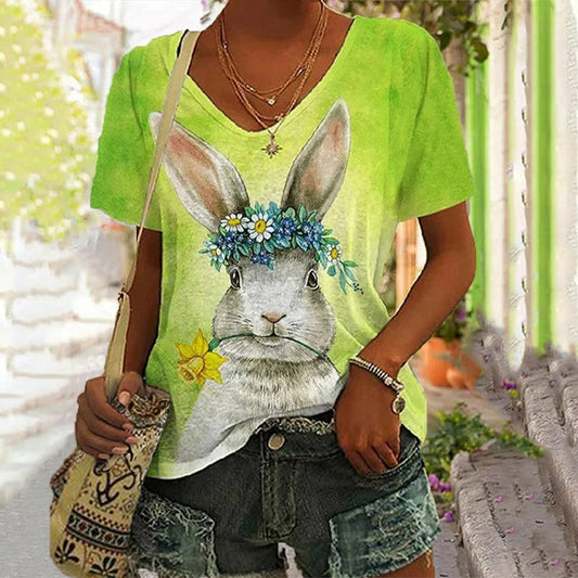 Rabbit Casual with T-Shirt Print