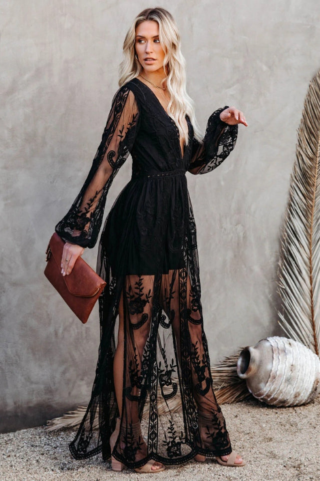 Boho Lace Stylish Maxi Dress