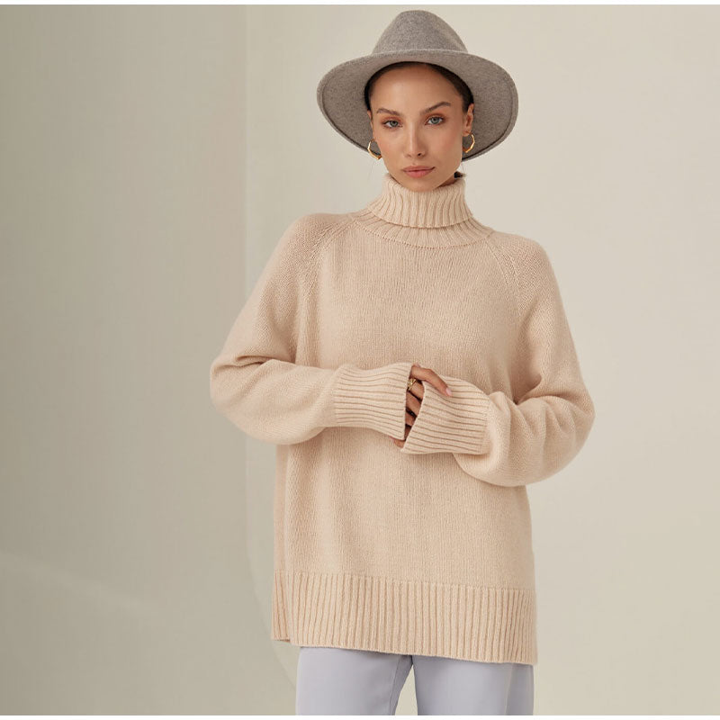 Renee Turtleneck Raglan Sleeves Women Sweater