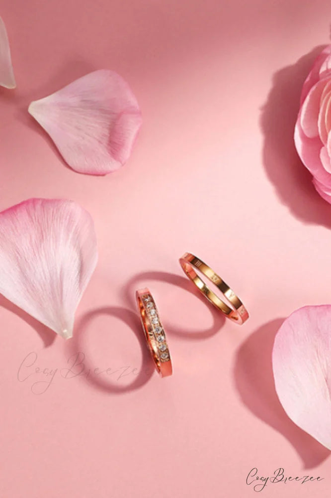 2PCS Roman Stylish Numeral Rings