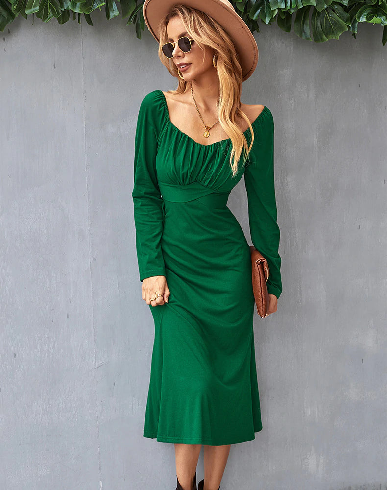 ROMANTIC DRESS - SOLID COLOR BOTTOMING