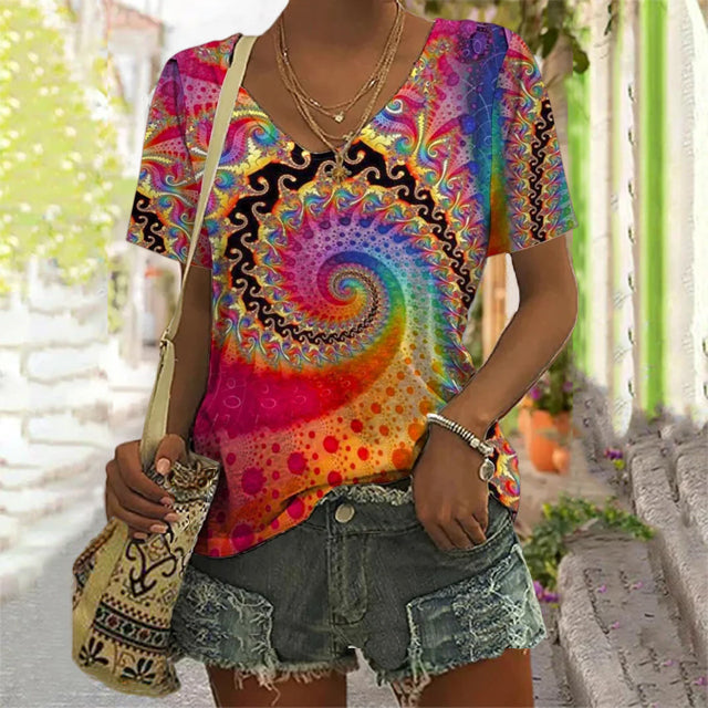 Abstract Design Spiral T-Shirt