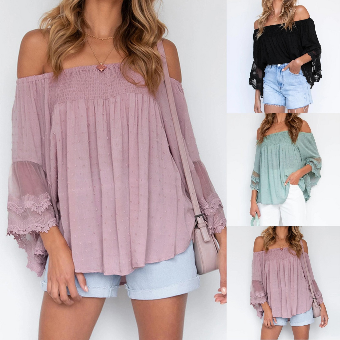 Solid Oversize Backless Irregular Blouse Brief Off Arm Hipster Tassel Tops Shoulder Shirt