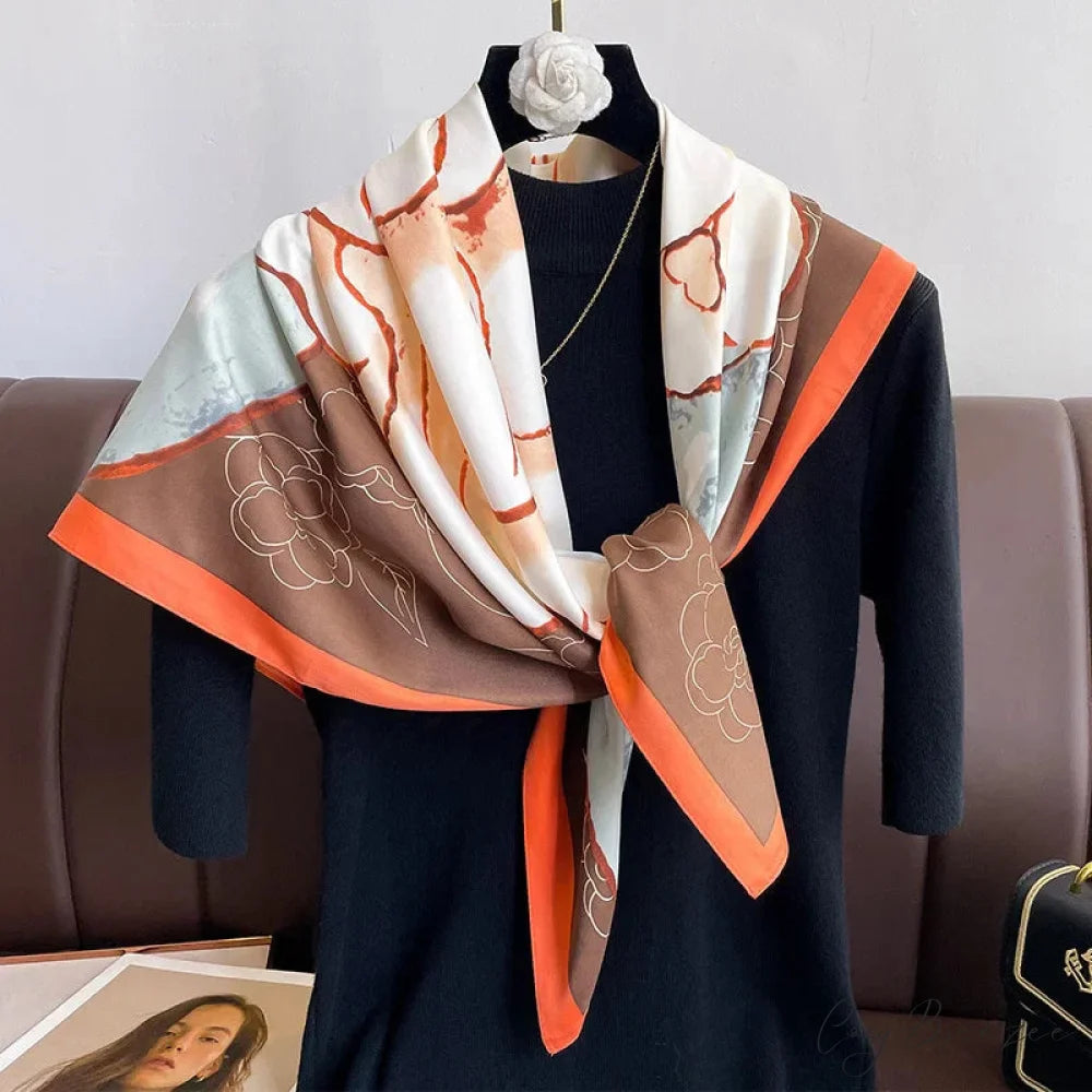 30 Colors Twill Silk Hijab Scarf scarf-241228
