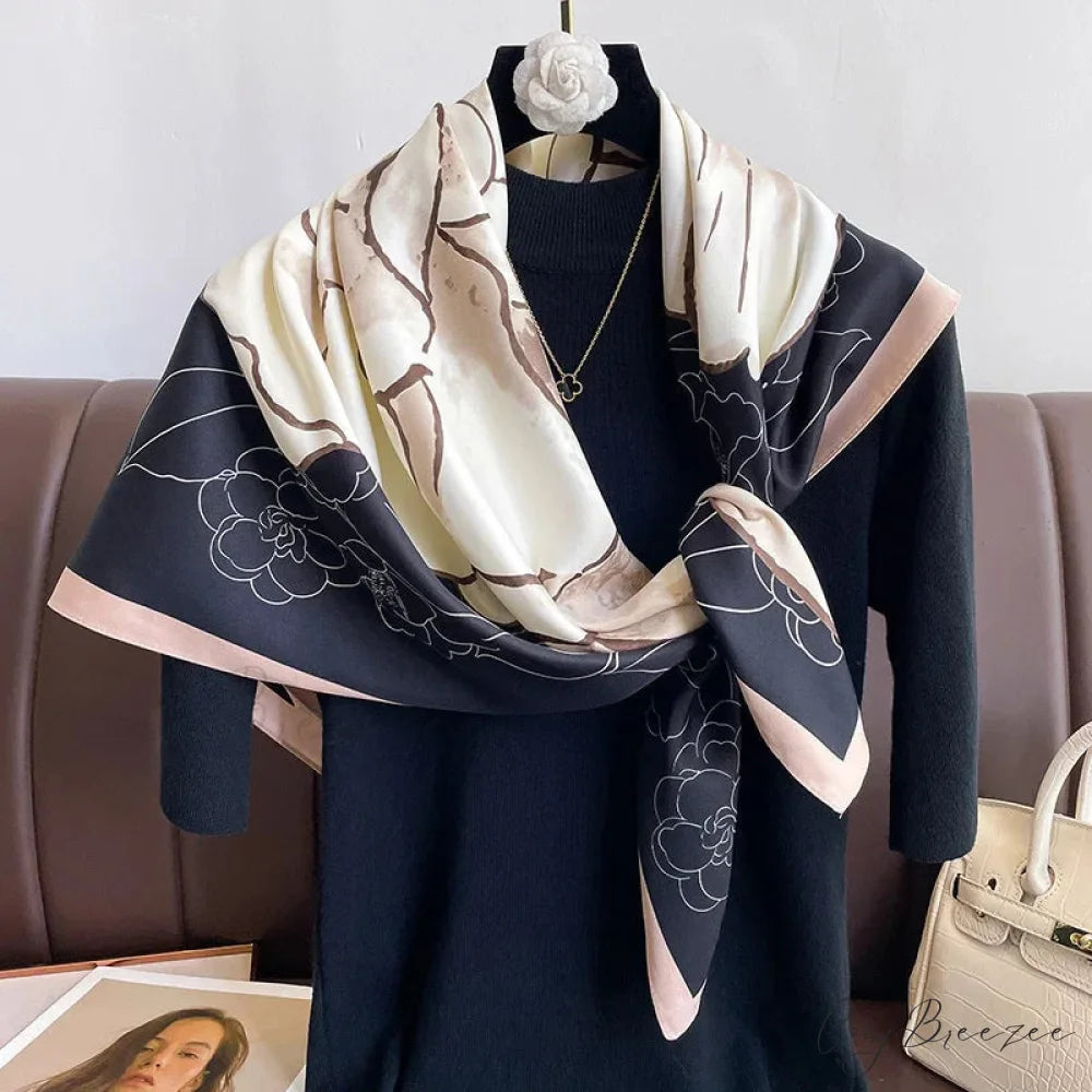 30 Colors Twill Silk Hijab Scarf Color2 / One Size scarf-241228