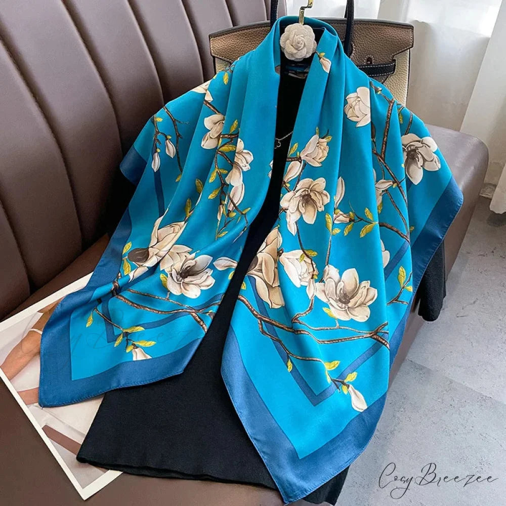 30 Colors Twill Silk Hijab Scarf Color20 / One Size scarf-241228