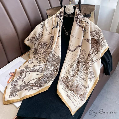 30 Colors Twill Silk Hijab Scarf Color21 / One Size scarf-241228