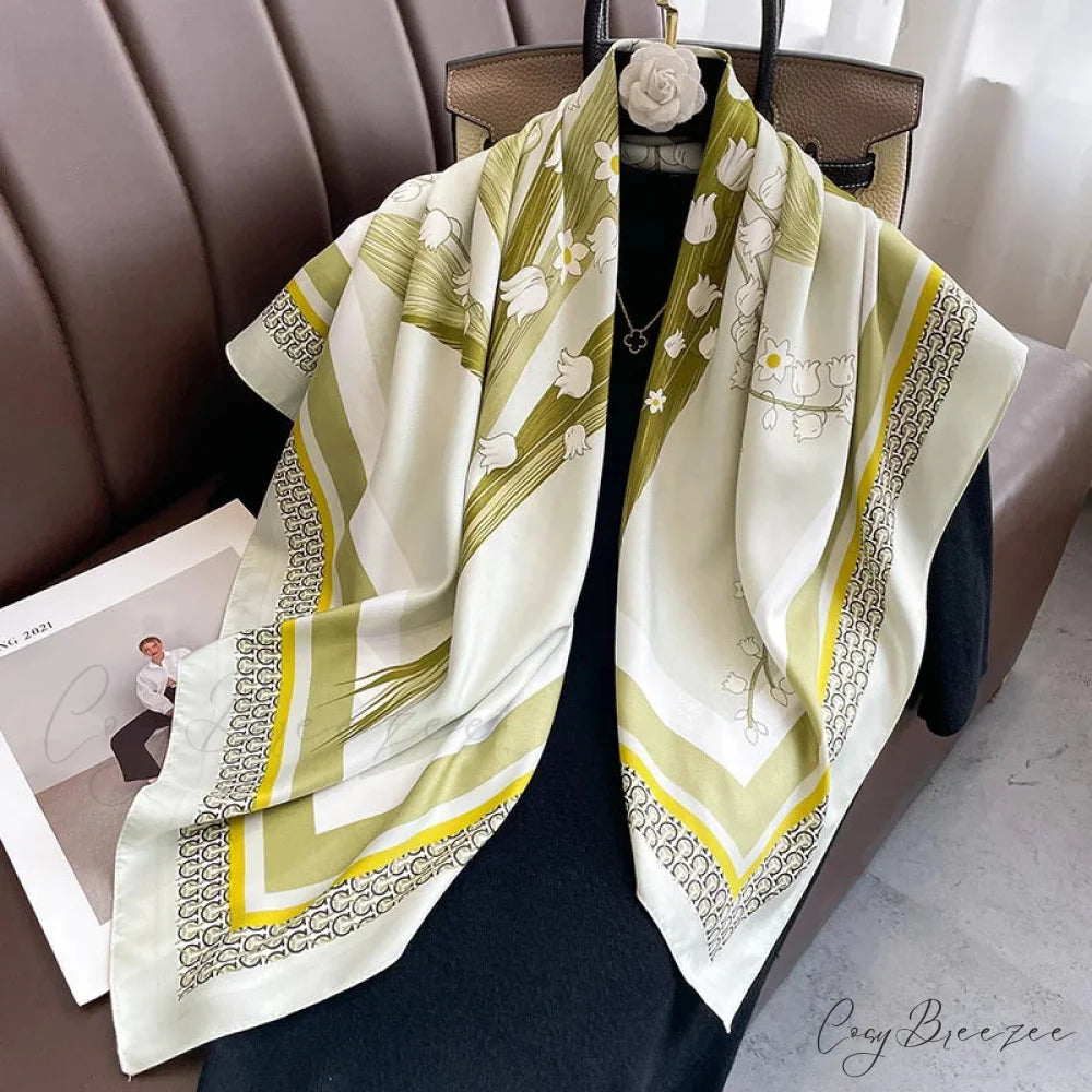 30 Colors Twill Silk Hijab Scarf Color26 / One Size scarf-241228