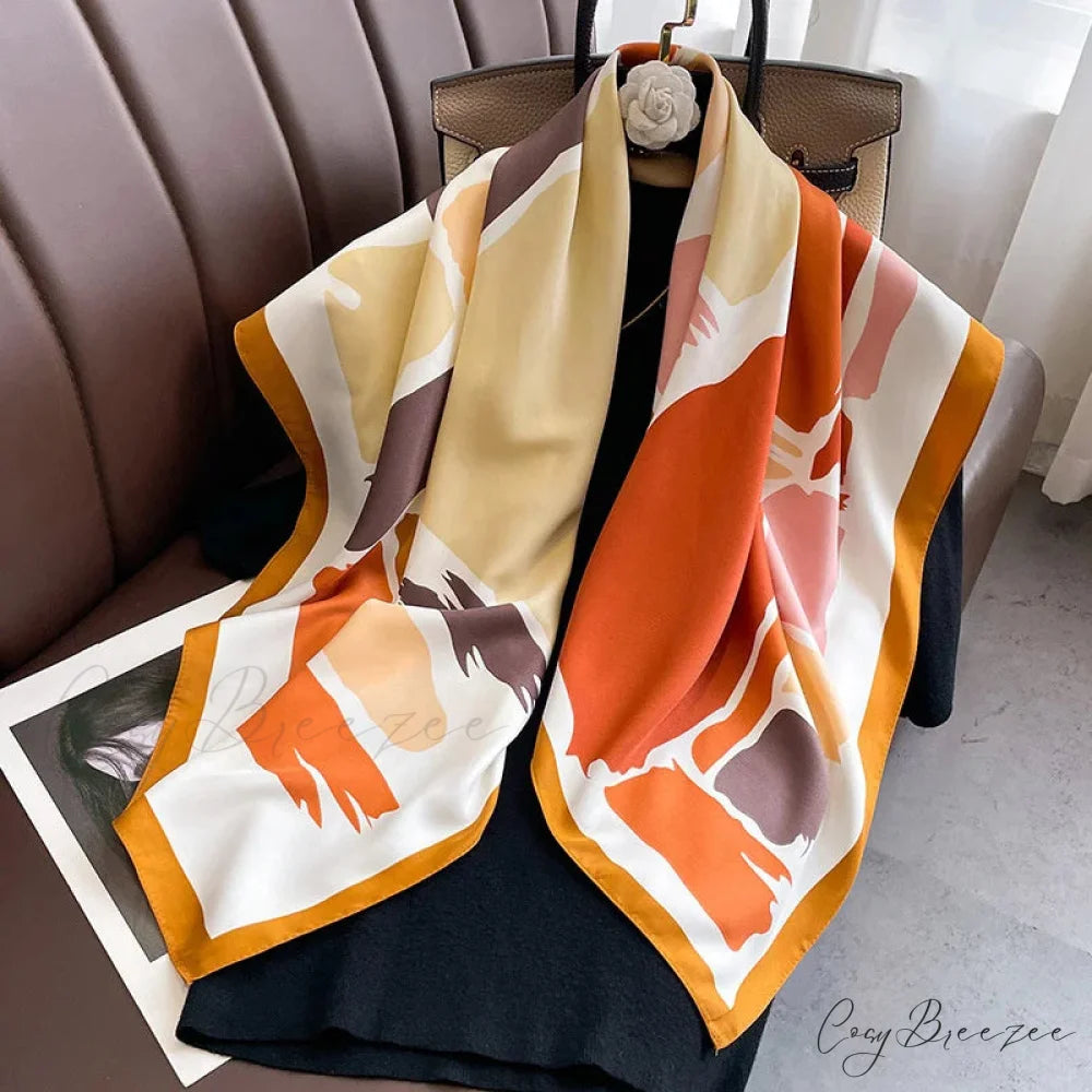 30 Colors Twill Silk Hijab Scarf Color29 / One Size scarf-241228
