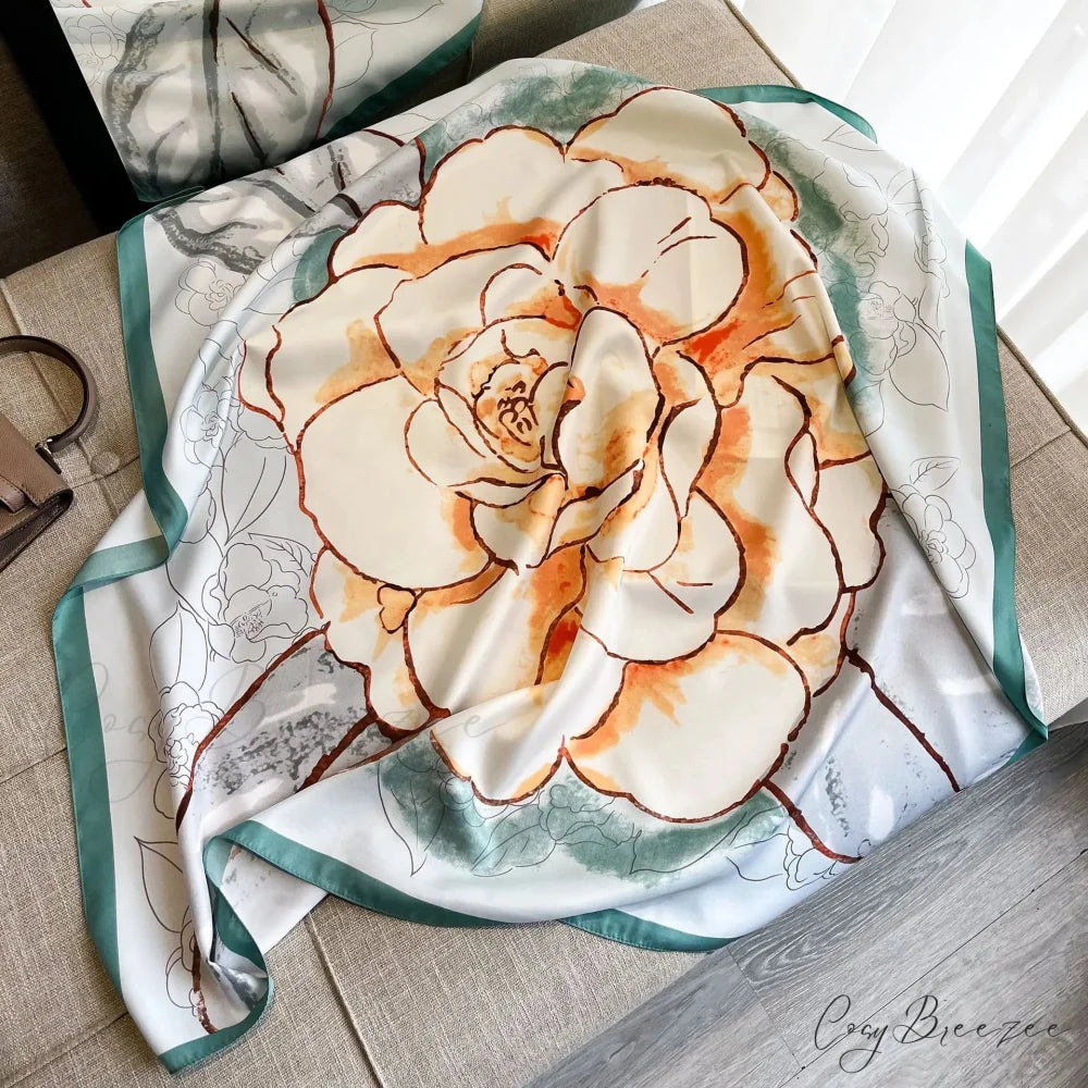 30 Colors Twill Silk Hijab Scarf Color4 / One Size scarf-241228