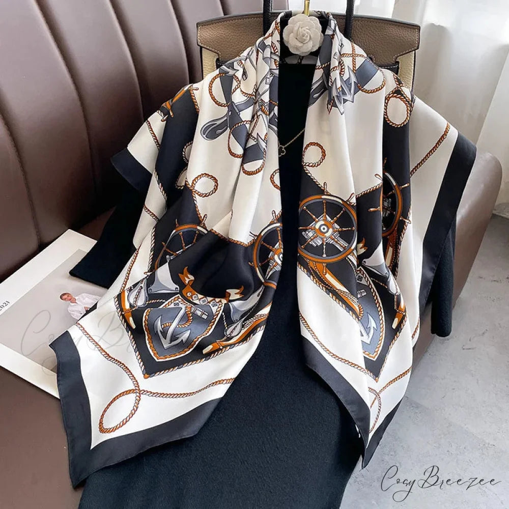 30 Colors Twill Silk Hijab Scarf Color9 / One Size scarf-241228