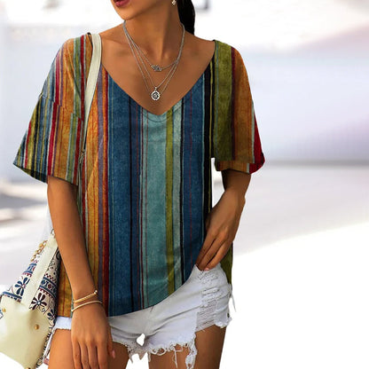 Vibrant Striped in Tee Retro Colors