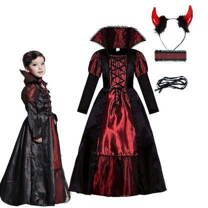 Vampire Dress Halloween Party Kid Costumes