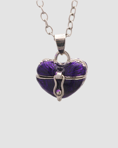 with Necklace Locket Heart Chain Pendant