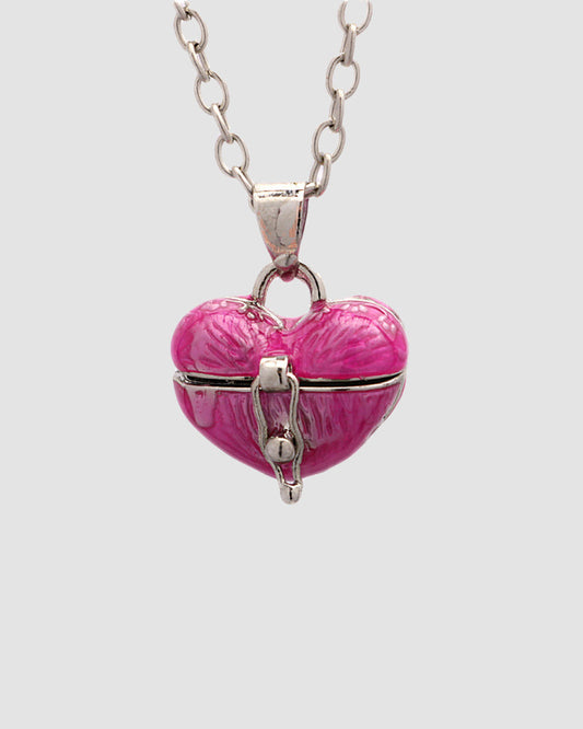 with Necklace Locket Heart Chain Pendant