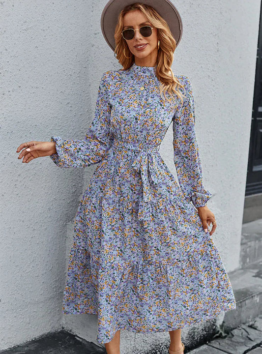 Bohemian Casual Dress with Print