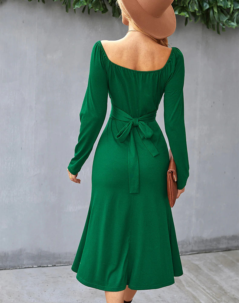 ROMANTIC DRESS - SOLID COLOR BOTTOMING