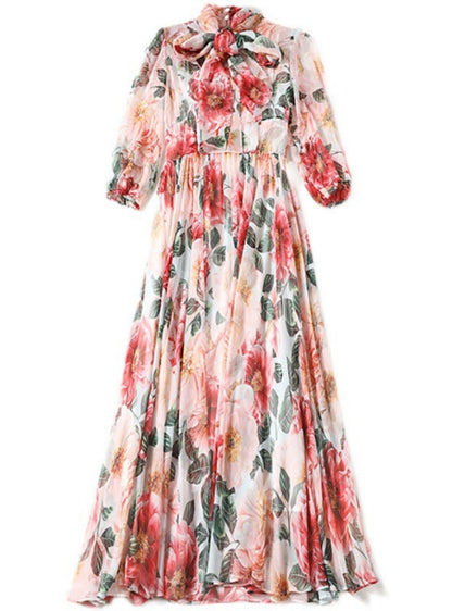 Bohemian Printed Swing Dress