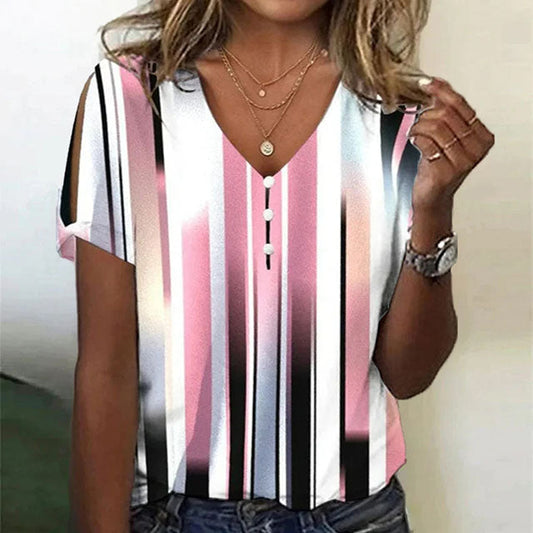 Striped Casual Blouse