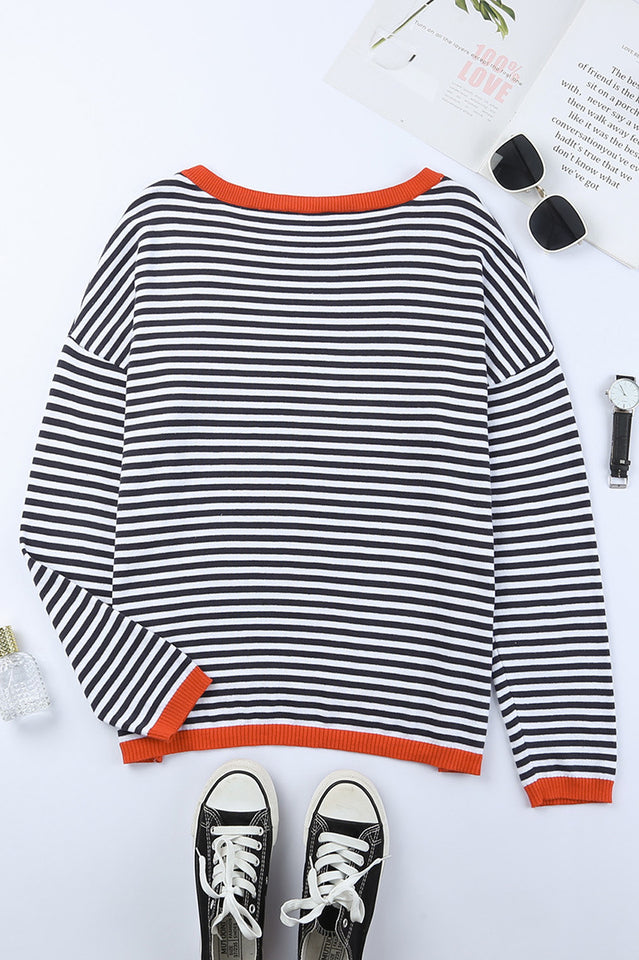 All Around The Charming Way Striped Top