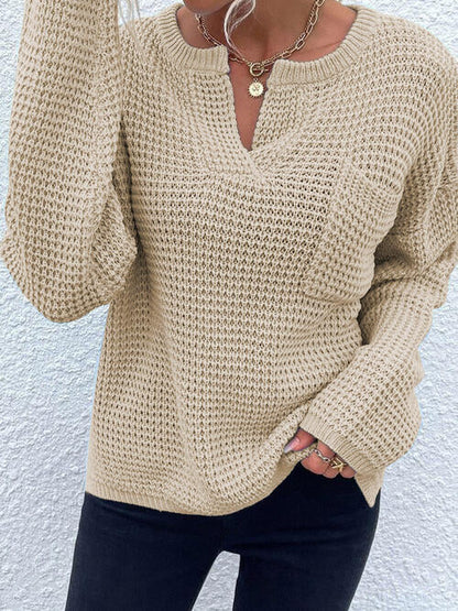 Arm Notched with Long Sweater Detail