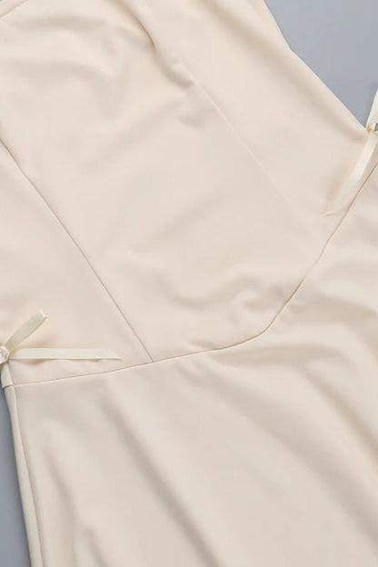Autumn New Chic Bowknot Strapless Slim Fit Party Dress
